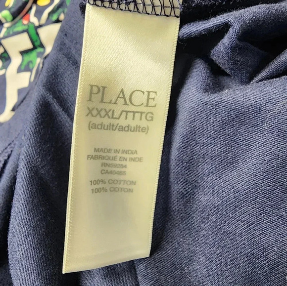 NWT Place Adult Size XXXL, 2 Pc Set Pajamas Christmas Tree-Rex - Picture 12 of 14